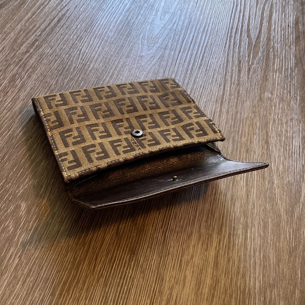 Fendi Brown Zucca Monogram Vintage Wallet - Picture 9 of 16
